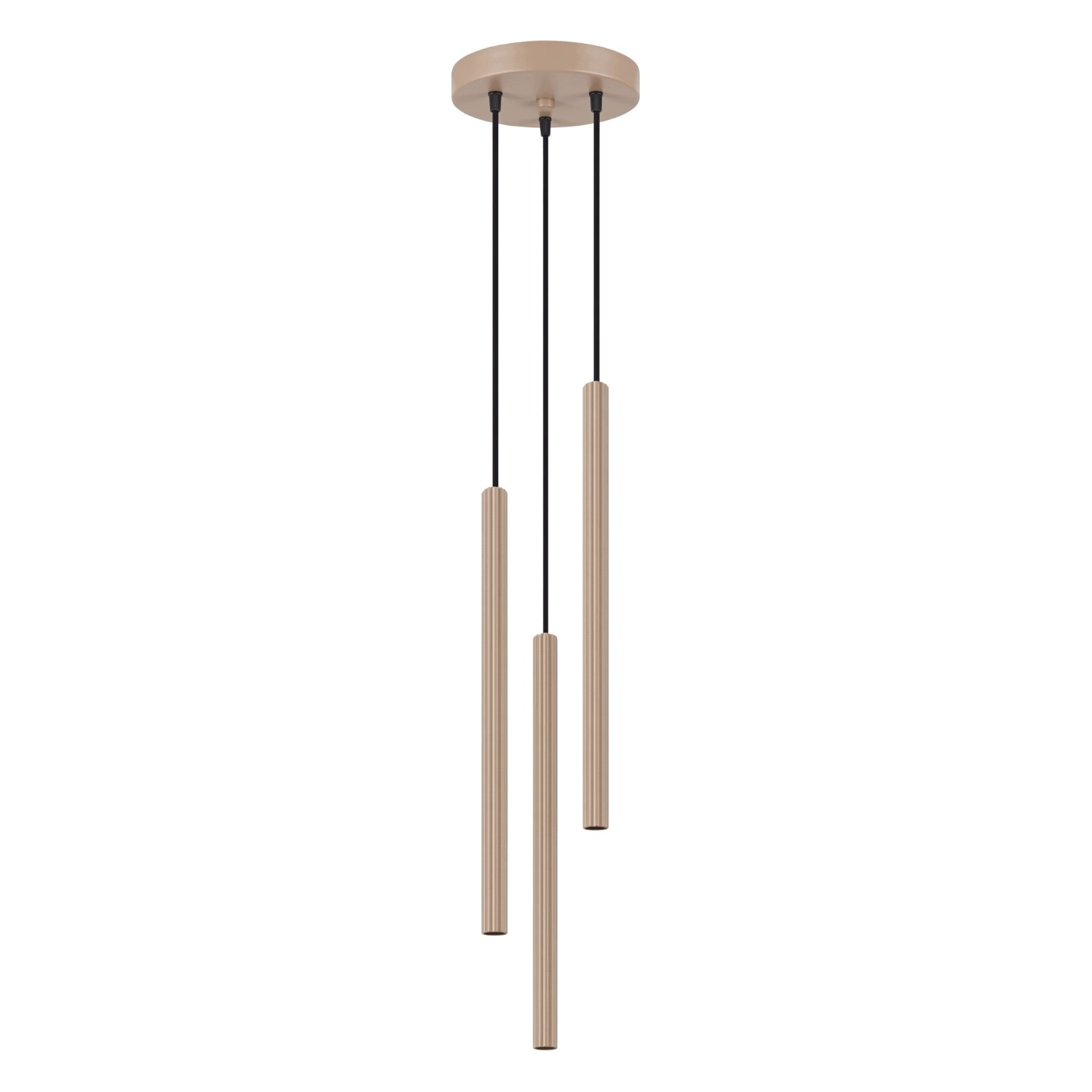 Závesná lampa Arche 3P taupe Zwis Svietidlo 3 závesné kašmírové trubice Sollux