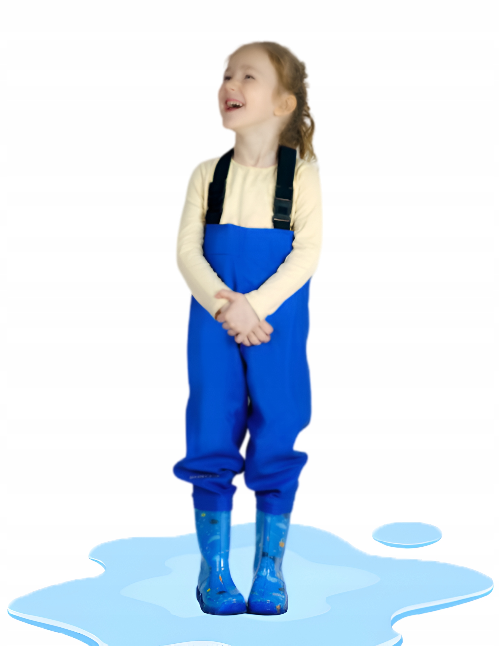 Dětské kalhoty Vodárny Modré nepromokavé boty pro děti