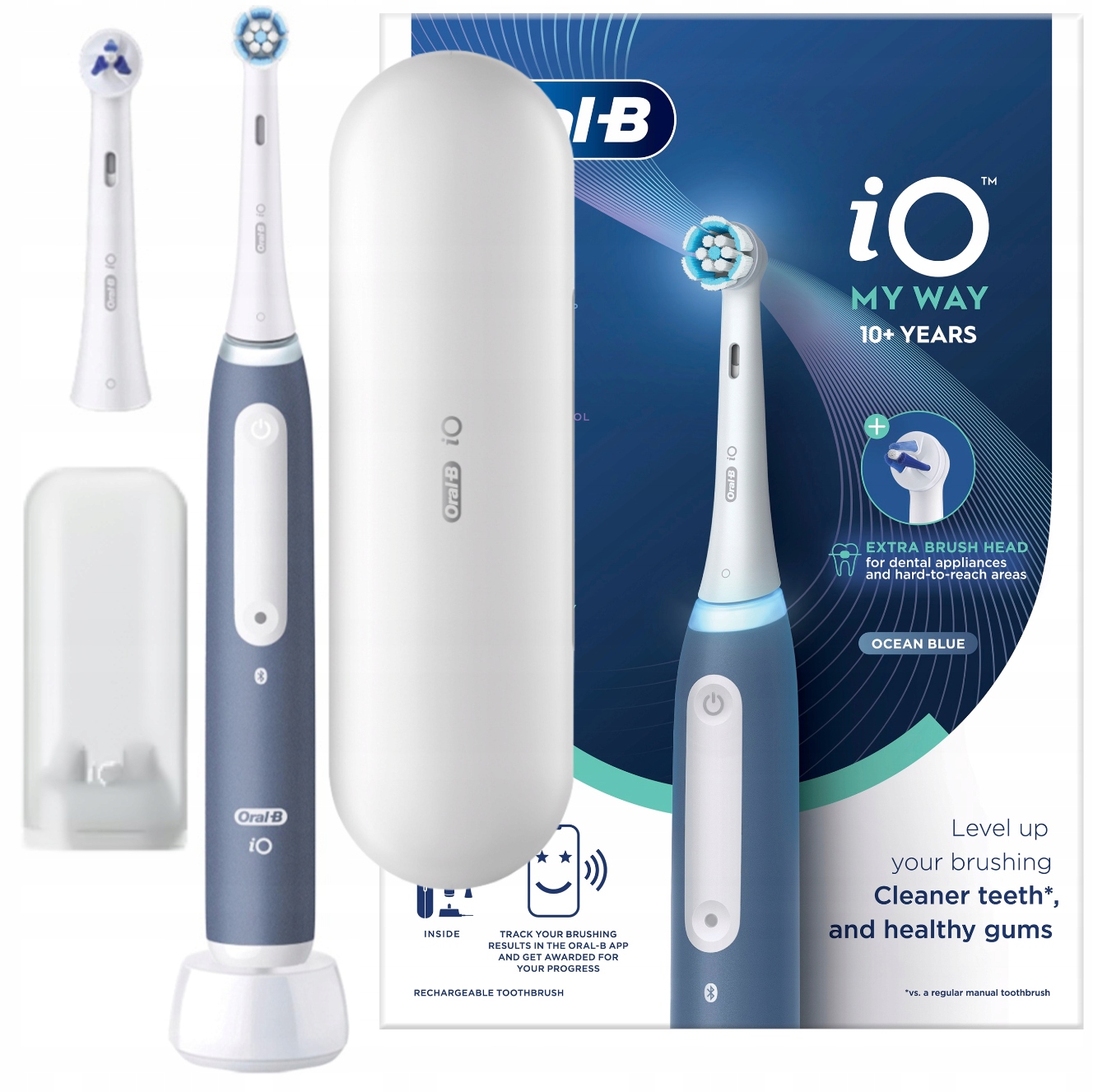 Szczoteczka Elektryczna Oral-B iO Series 4 My Way Ocean Blue Końcówka