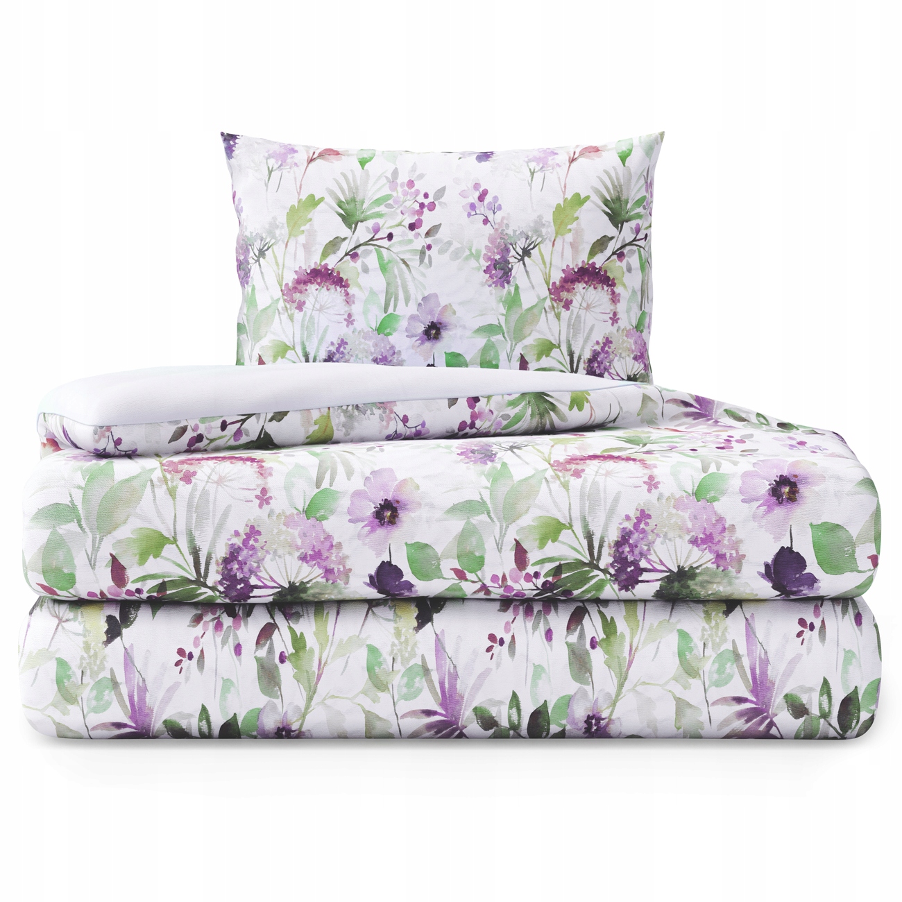 

Gładka bawełniana pościel ze wzorem kwiaty 155x220