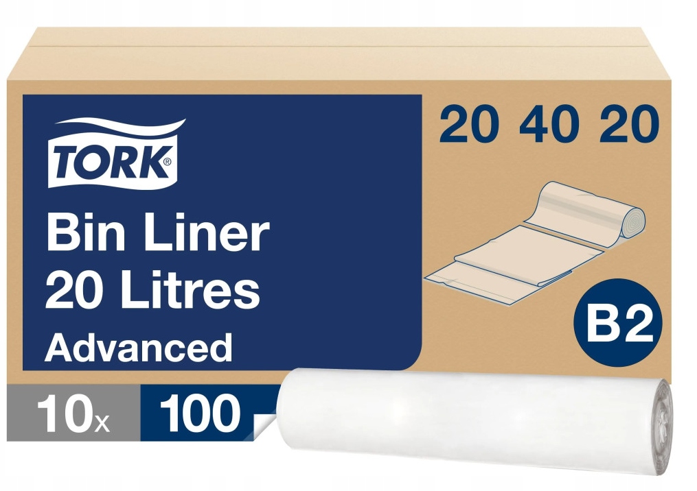 Tork pytle na odpadky 20 l bílé 10 rolí po 100 kusů