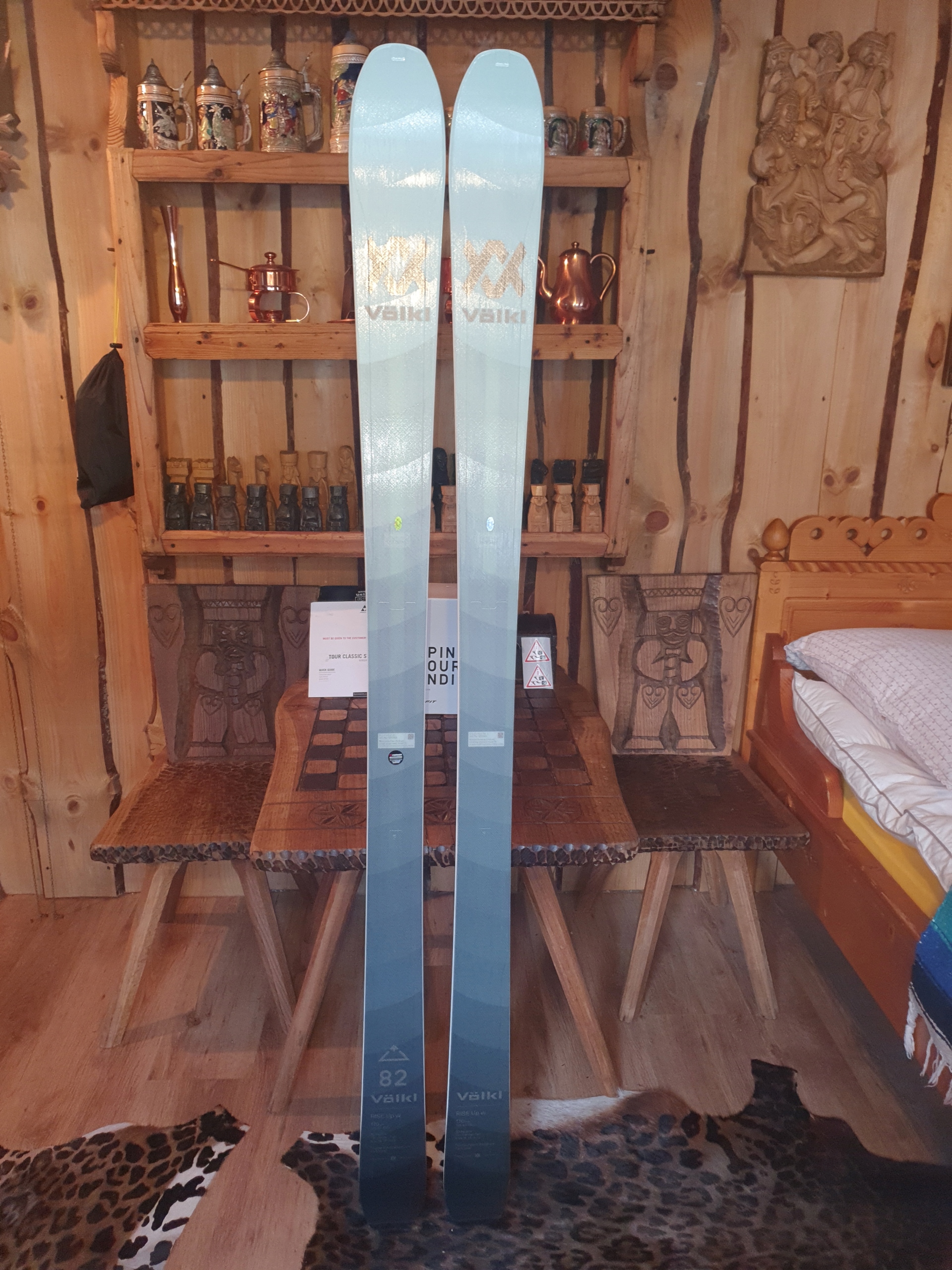 NOWY KOMPLET VOLKL 82 RISE Up w 170 cm skitour z dynafit speed turn Bi Długość nart 170 cm