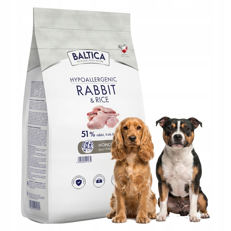 Baltica Adult Rabbit & Rice M 9kg Dla Ras Srednich Krolik Z Ryzem