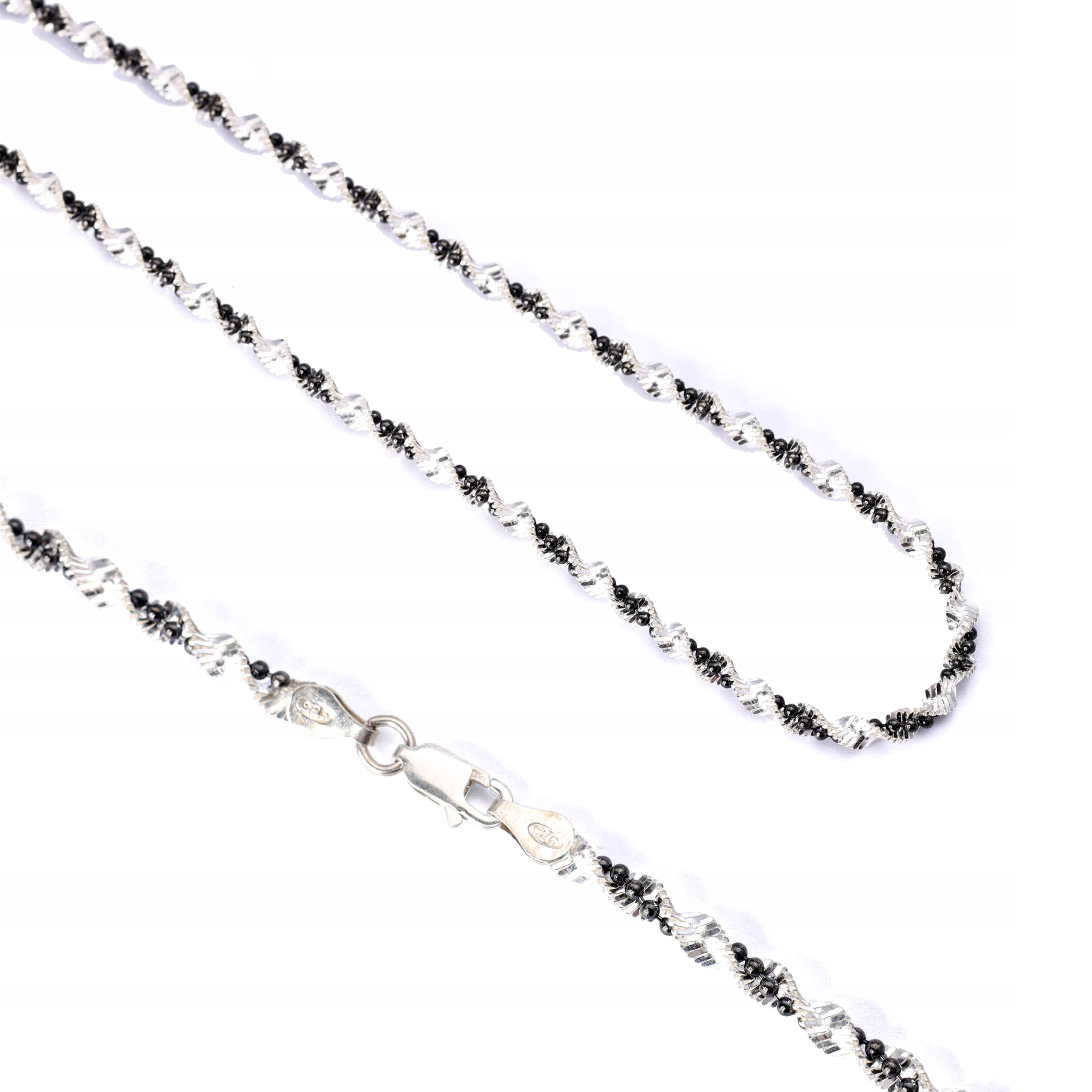 Stříbrný náhrdelník 925 s kuličkovou spirálou dárek