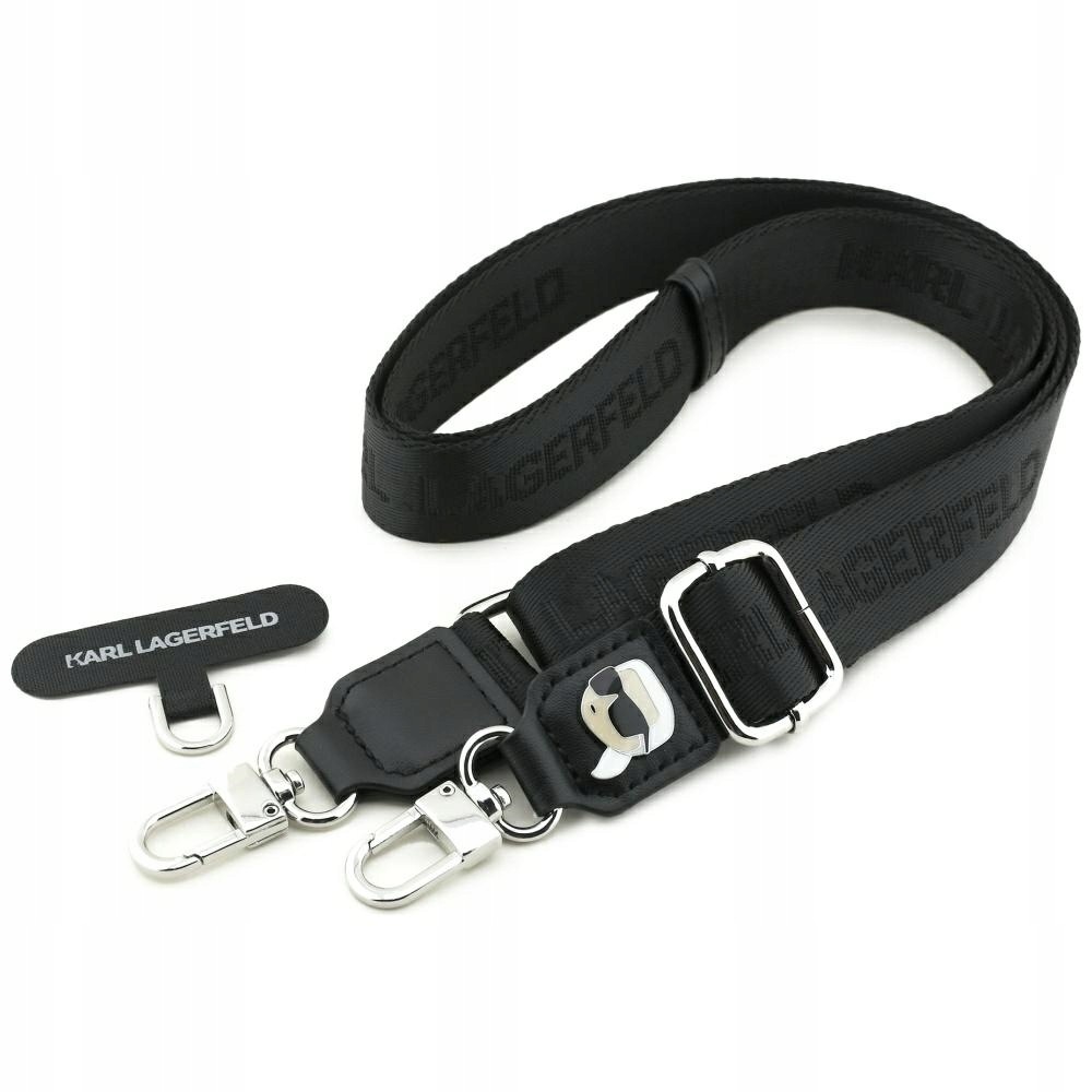 Univerzální vodítko Karl Lagerfeld Universal Strap Tether Patch Karl Metal