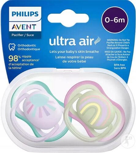 AVENT SMOCZEK USPOKAJAJACY 0-6M+ SCF085/59 ULTRA AIR TĘCZA Marka Philips Avent