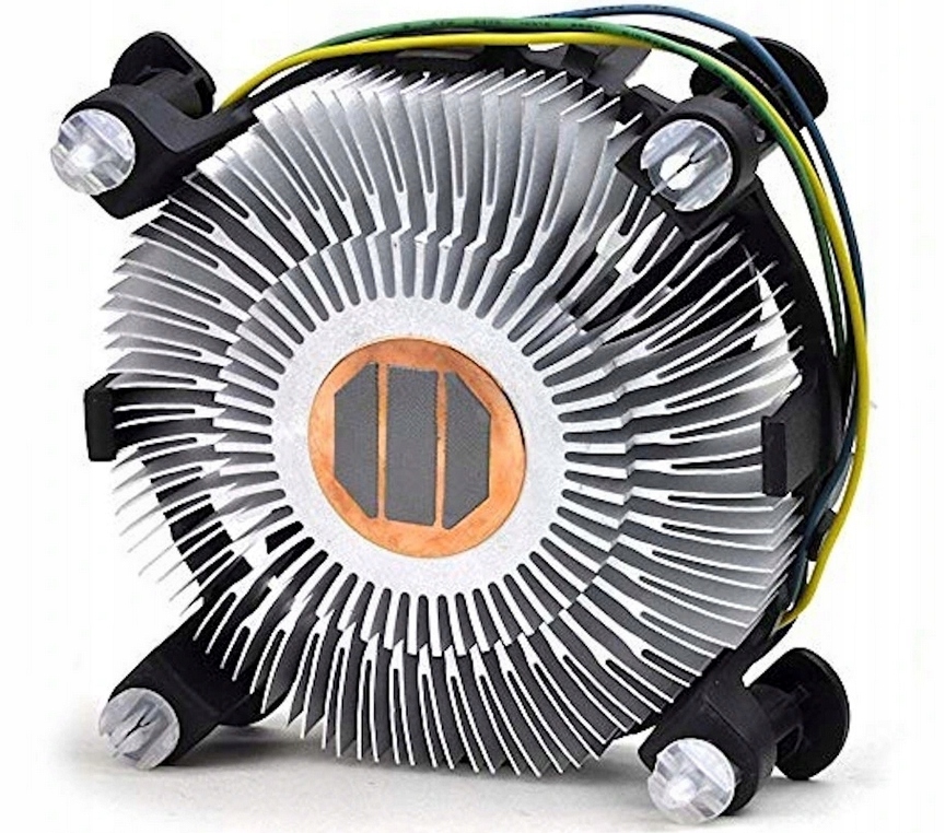 Nowe Oryginalne Chłodzenie Intel Lga 1155 1156 1151 1150 1200 z pastą miedź