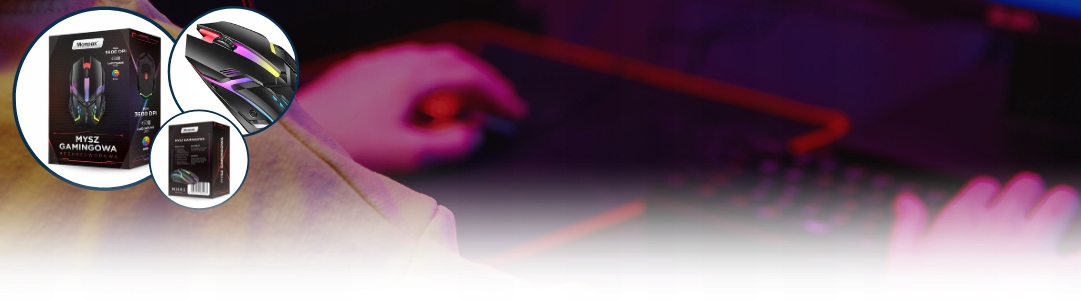 MYSZKA GAMINGOWA MYSZ DLA GRACZY BEZPRZEWODOWA KOMPUTEROWA LED RGB 3600 DPI Waga produktu 14 g