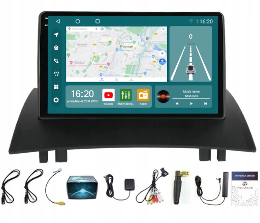 Rádio Navigácia Carplay Android Renault Megane 2002-09 Usb 256 Gb Sim