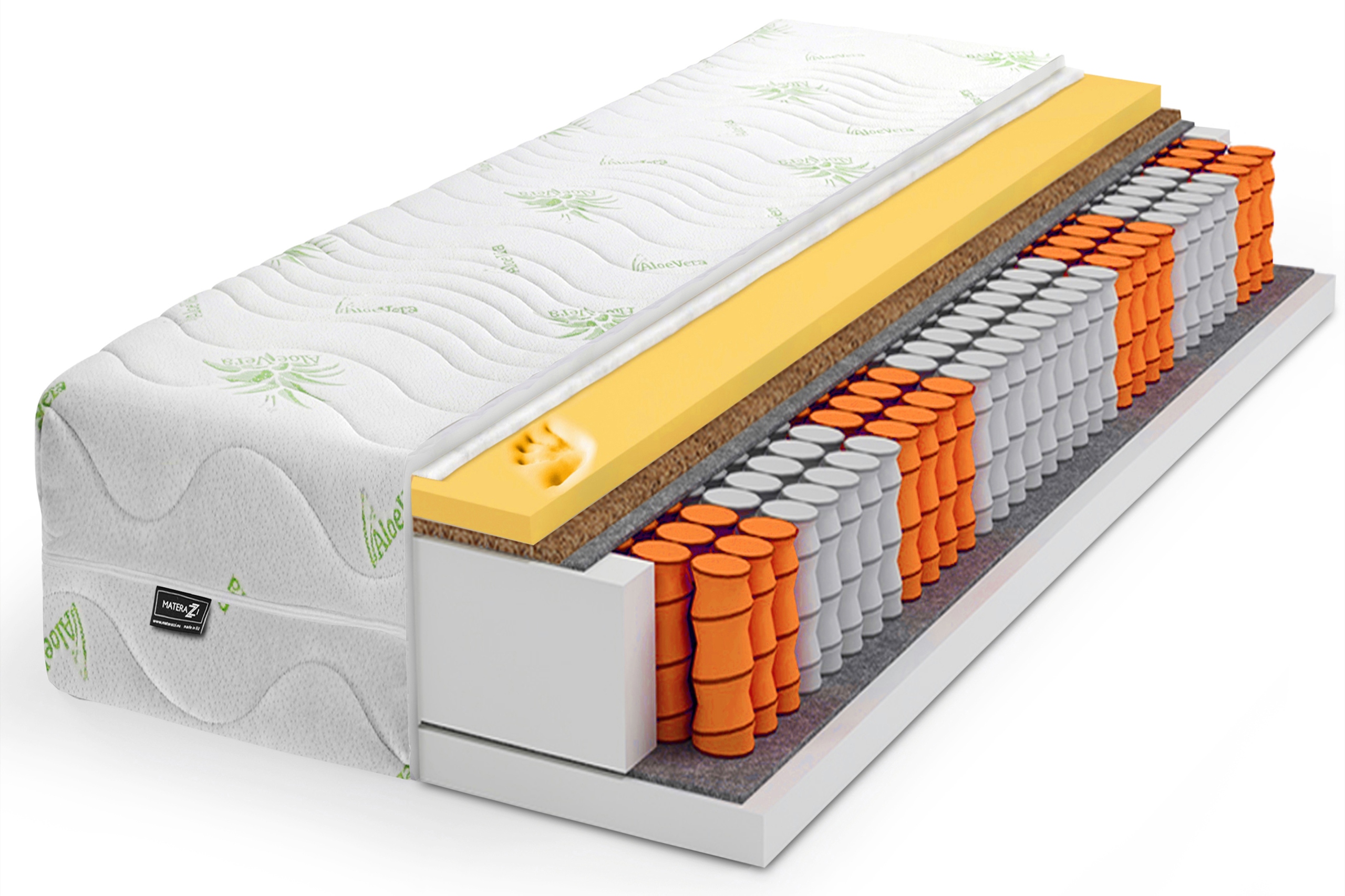 

Materac Aloe Vera Visco Kokos 140x200 7 Stref Lux