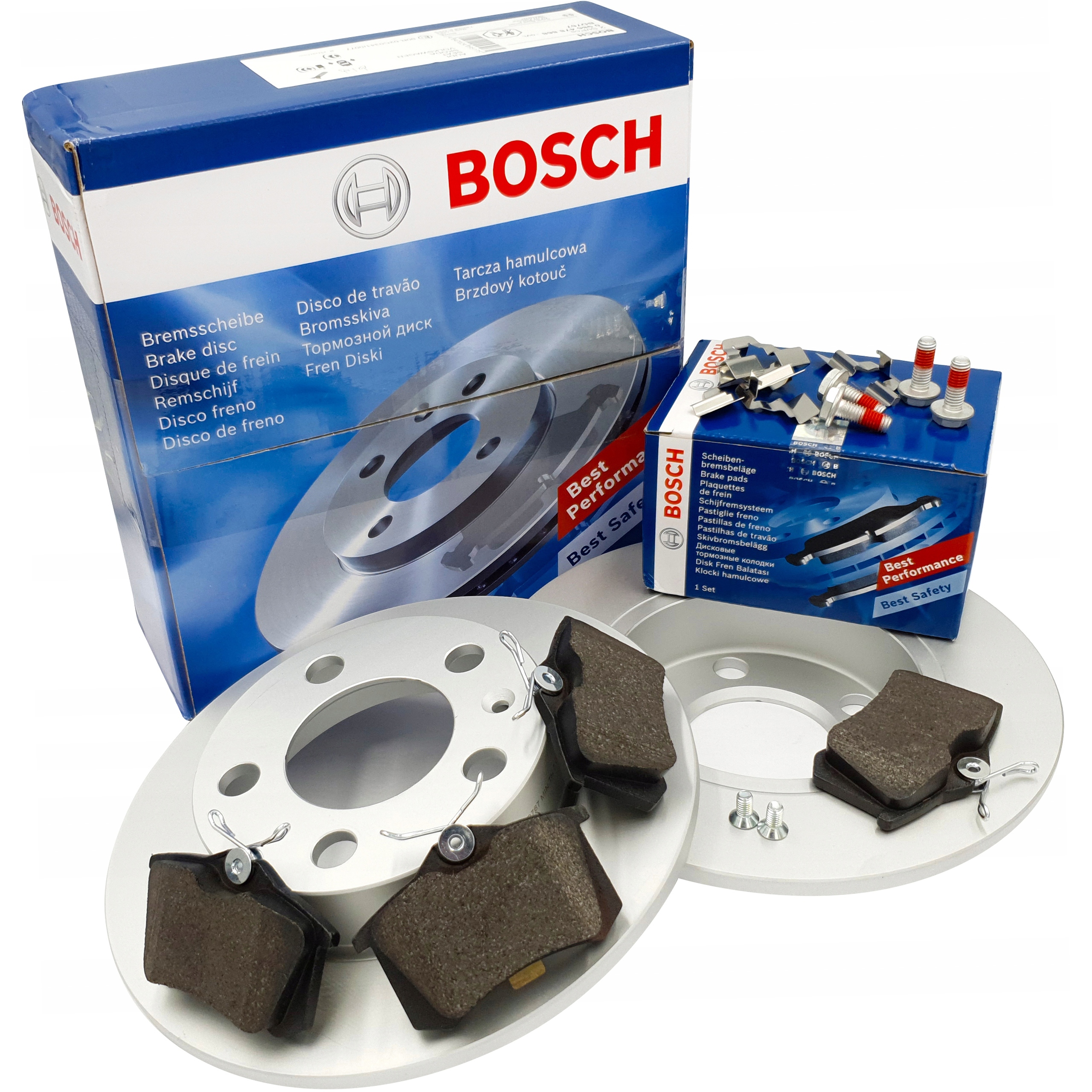 Bosch Kotouče Brzdové Destičky Zadní Vw Golf 4 IV Audi A3 8L