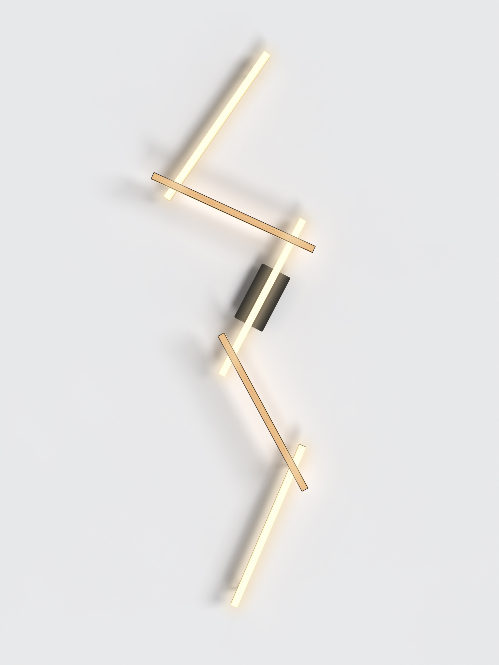 Stropná lampa Rimini s piatimi svetelnými zdrojmi, moderný dizajn