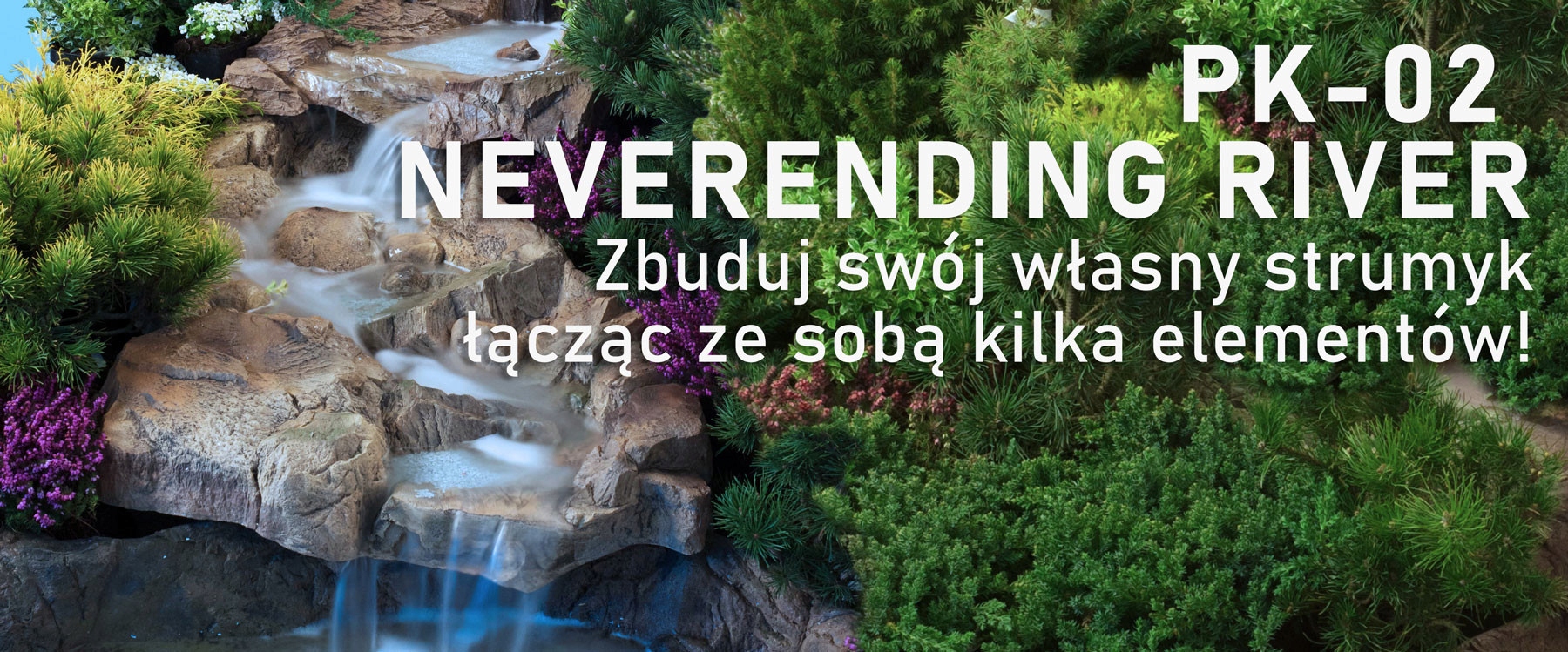 AT PK-02 neverending river Potok ogrodowy Materiał PVC