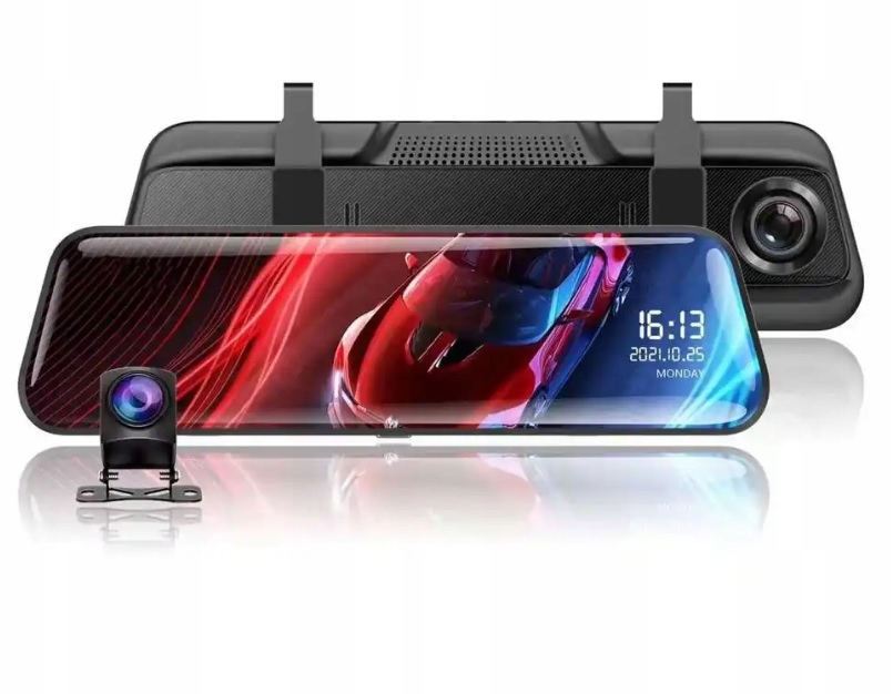 WIDEOREJESTRATOR JAZDY DOTYKOWY KAMERA COFANIA REJESTRATOR PRZÓD TYŁ MenuPL Marka Fastcam