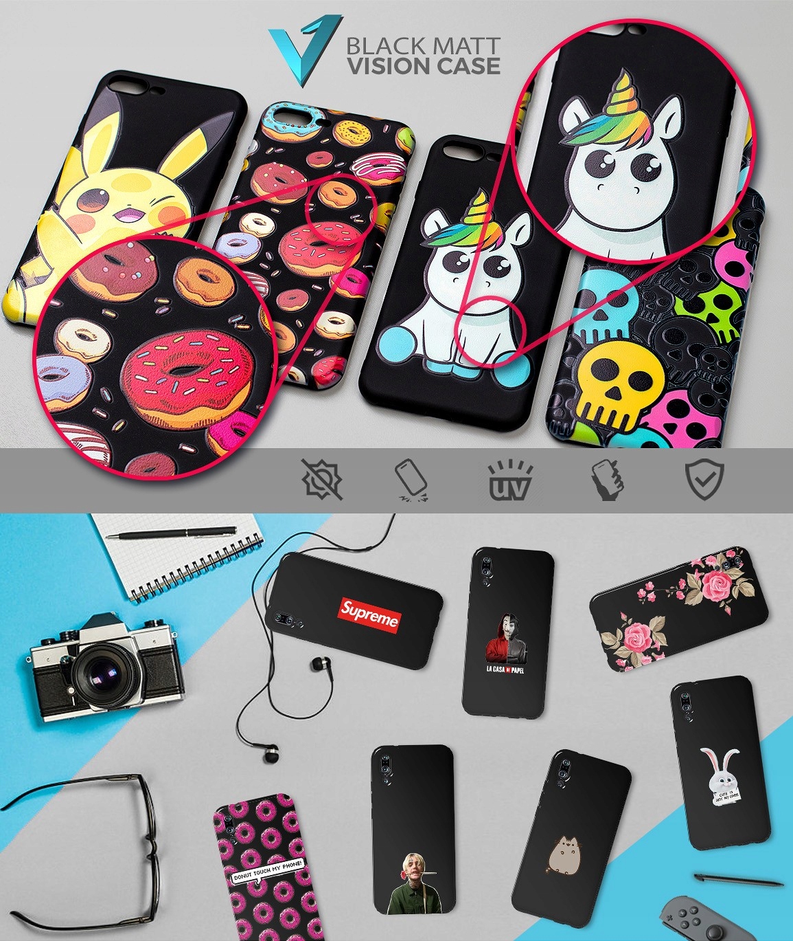 ETUI MATOWE MATT CASE DO HUAWEI MATE 10 LITE WZORY Marka Inna