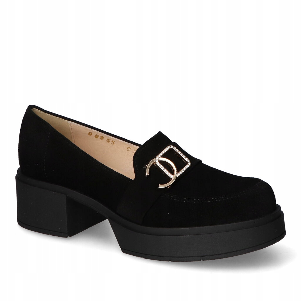 Mokasíny Luca Cavialli 8955 Černý semiš 37