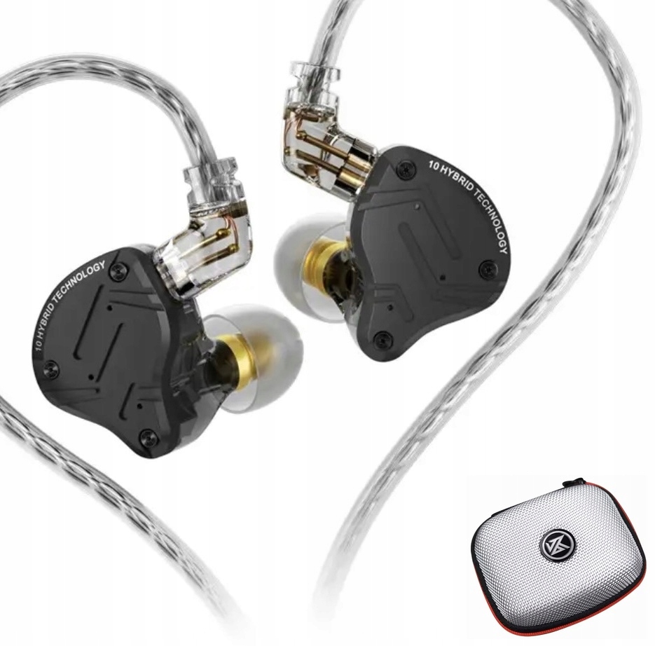 In-ear sluchátka pro monitory Kz ZS10 Pro X nové vylepšené hybridy s pouzdro