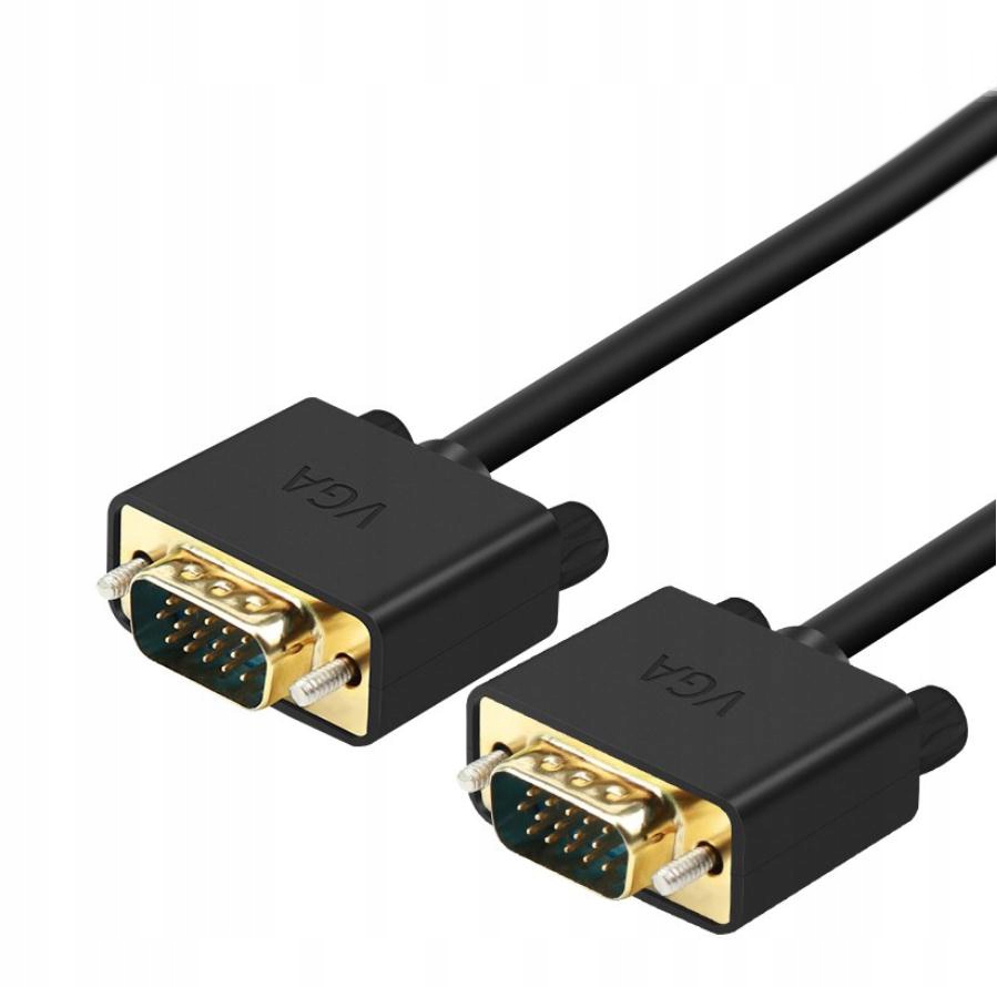 KABEL VGA GOLD do MONITORA D-SUB FULL HD MIEDŹ 2M Model Adapter-DSUB-VGA