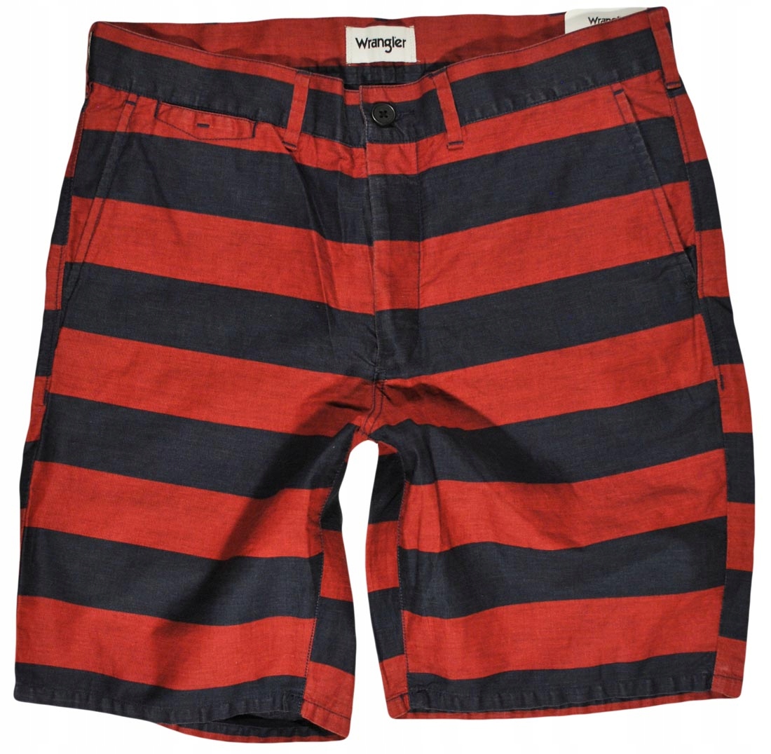 Wrangler kraťasy Red striped Chino Short W32