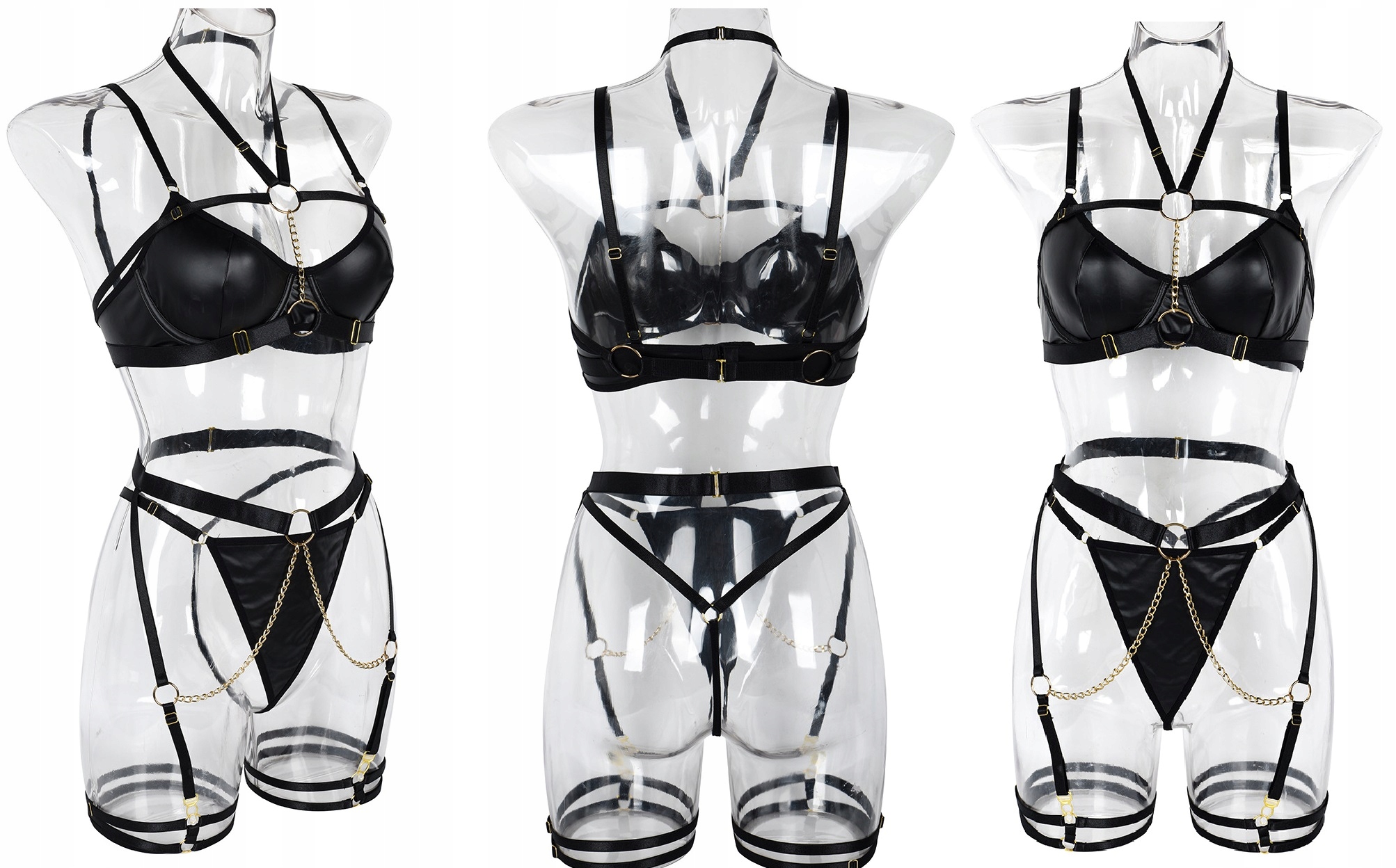 SEKSOWNA BIELIZNA DAMSKA KOMPLET BIELIZNY SEXY XL Rozmiar XL