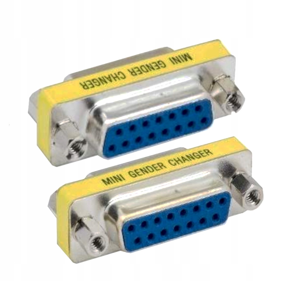 ADAPTER DB15 GNIAZDO / DB15 GNIAZDO (2 line)