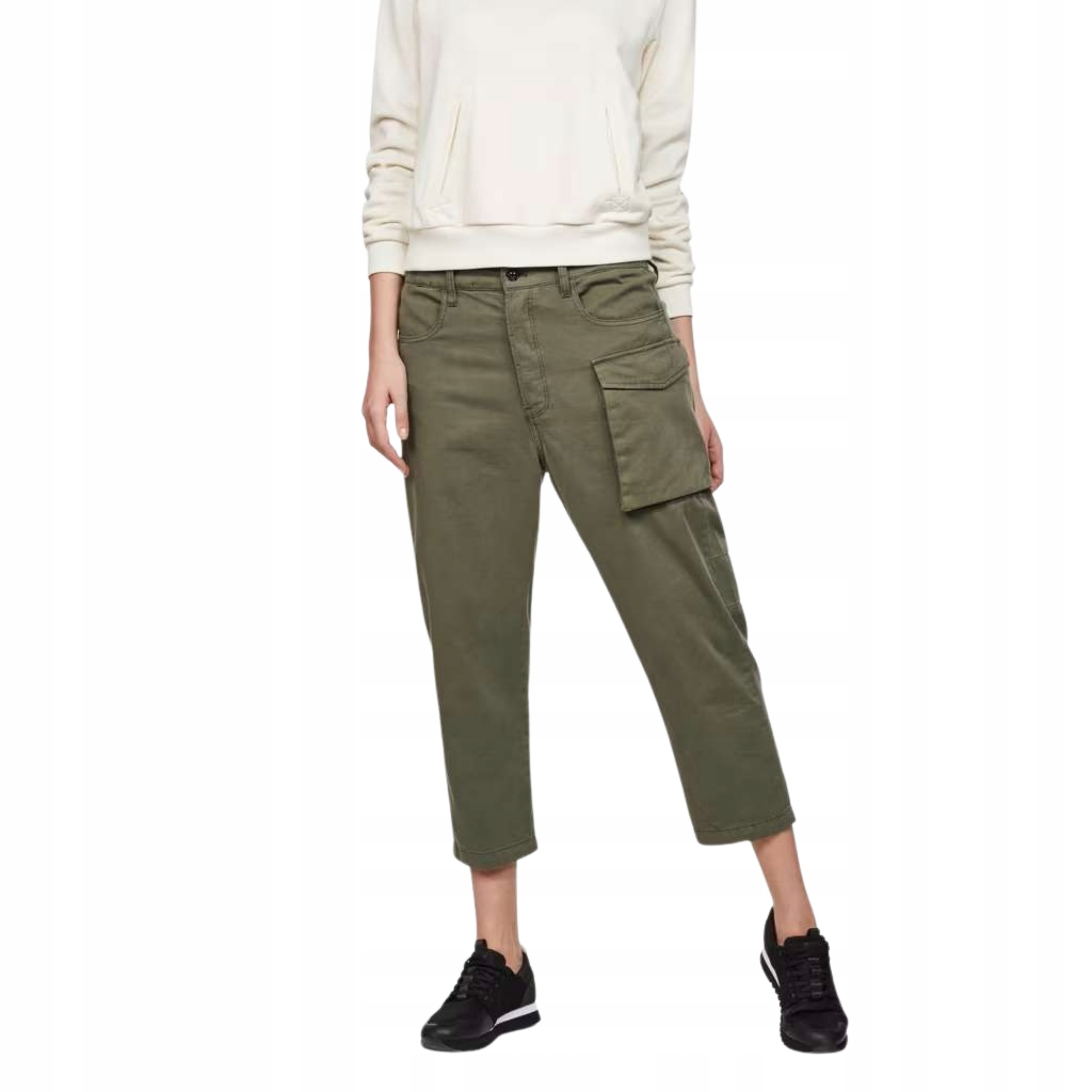 G-Star Raw Tendric 3D Mid Boyfriend kalhoty Dámské Cargo kalhoty Khaki 24/32