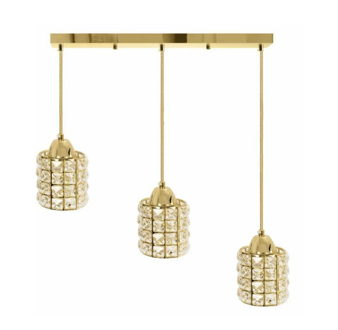 

Lampa Kryształowa Sufitowa Plafon Chrom Kryształ
