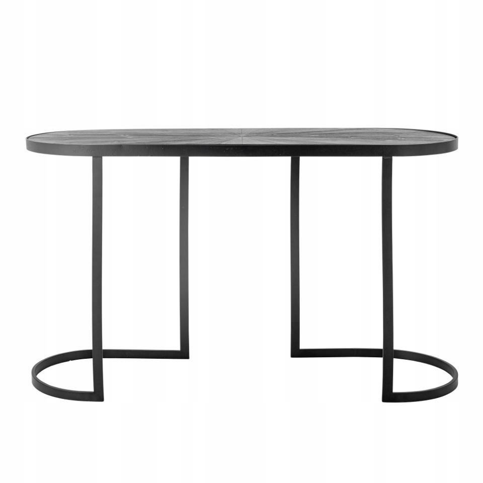 Bloomingville Carter Oválna konzola 110 cm čierna