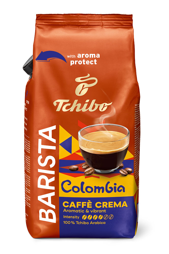 Kawa ziarnista Tchibo Barista Caffe Crema ziarno Colombia 100% Arabica 1kg