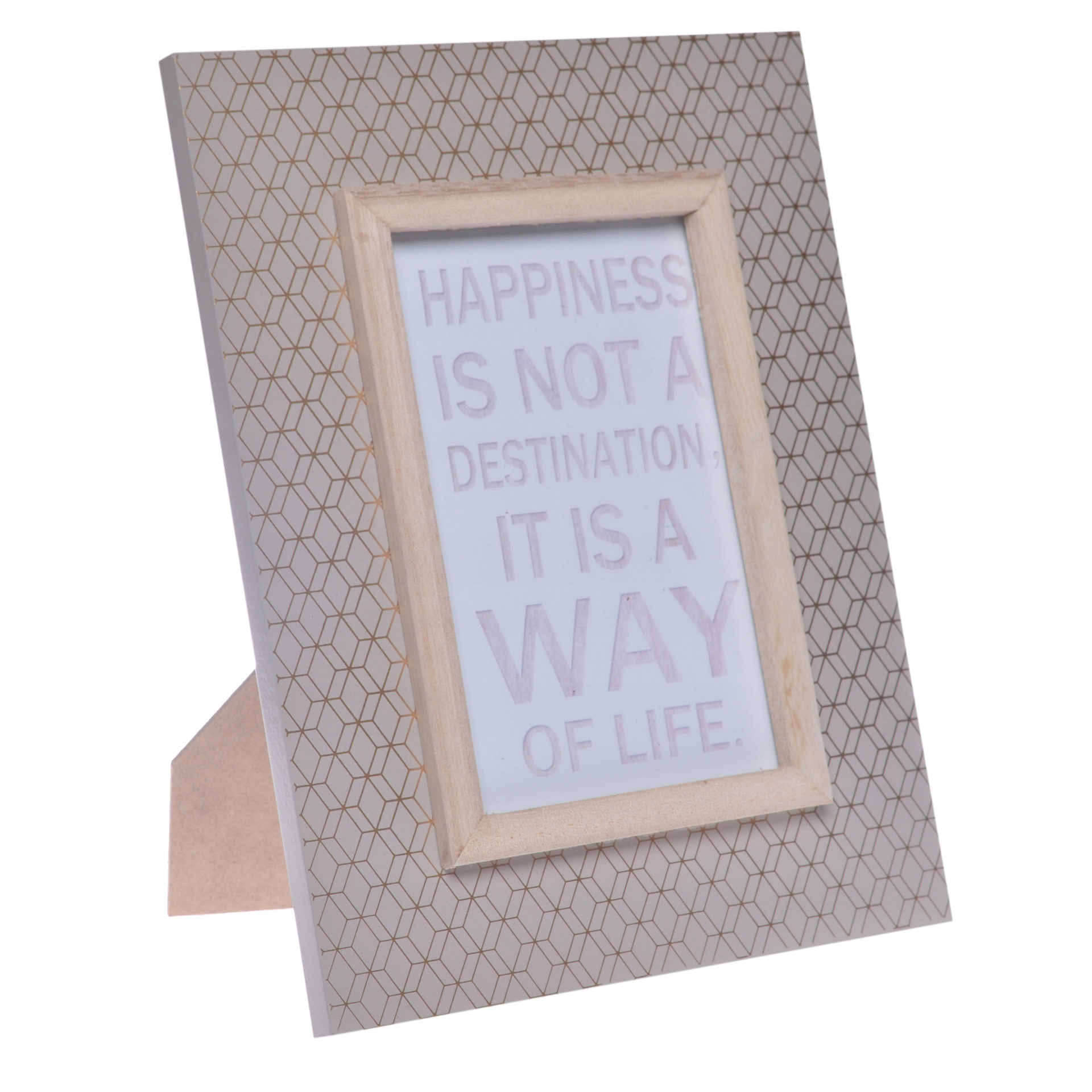 

Ramka na zdjęcia Tellov szara ze złotym wzorem