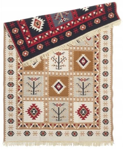 

Dywan Kilim Dwustronny Boho Mata Na Ściane 80x150