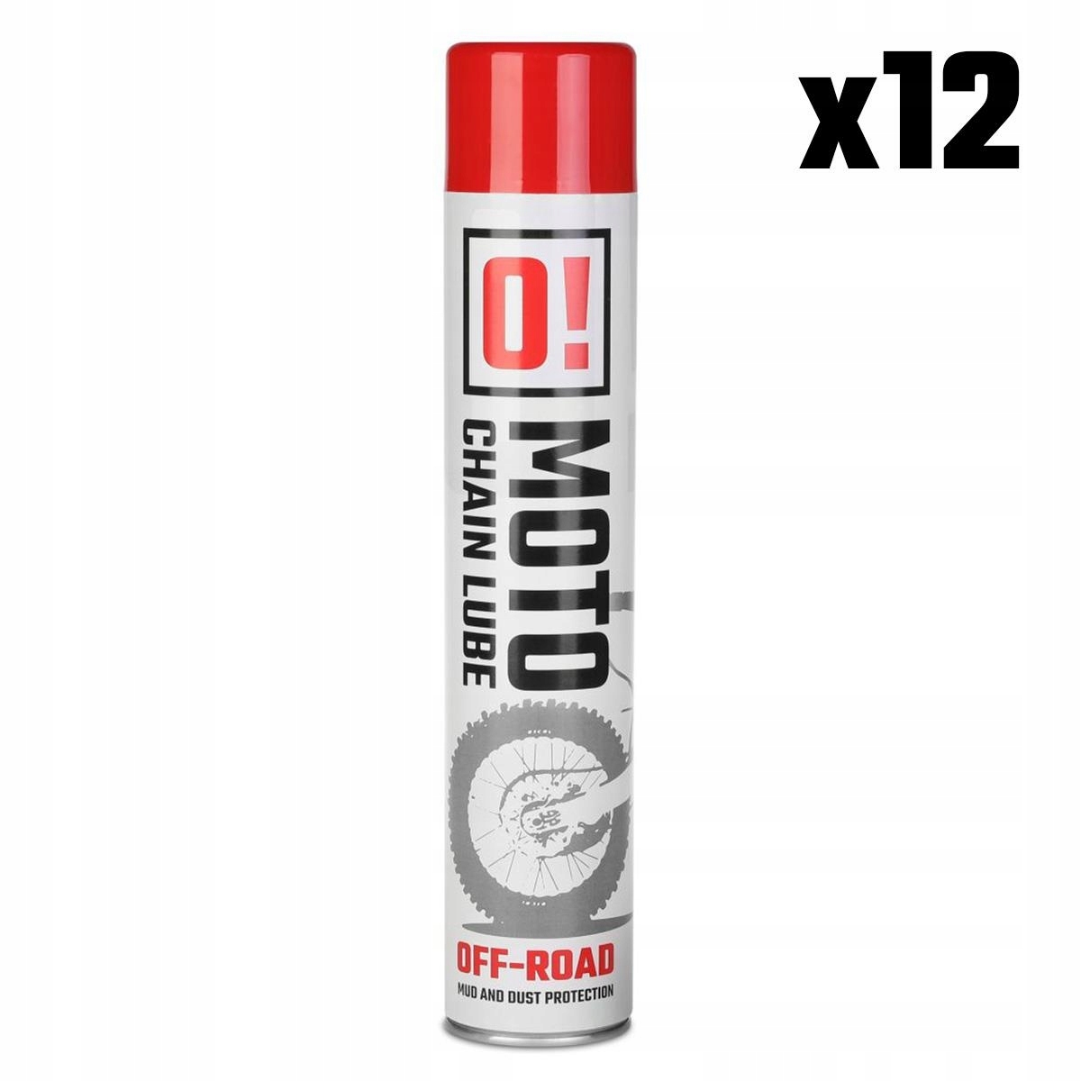 Omoto Sada 12 Kusov Spray Smar Na Reťaz 750ML Off Road O! Chain Lube