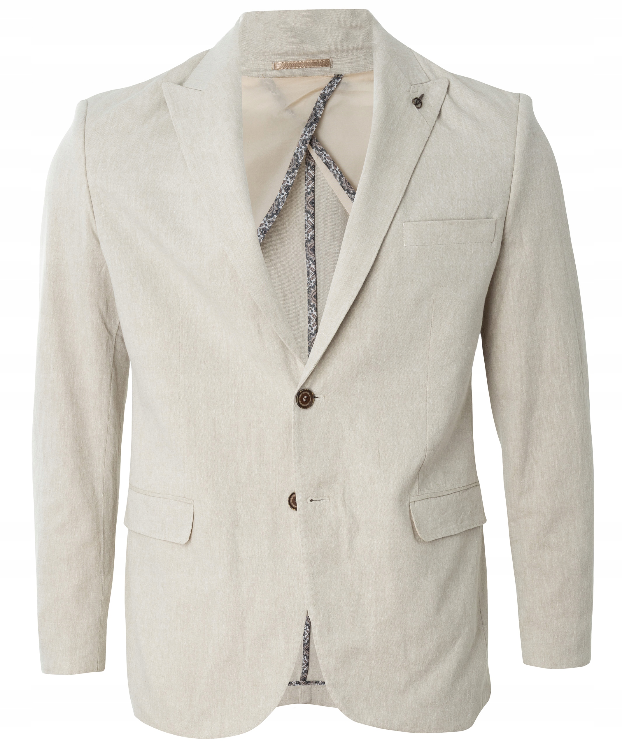 Sako na léto Lněná bavlněná neformální prodyšná Vel. 50