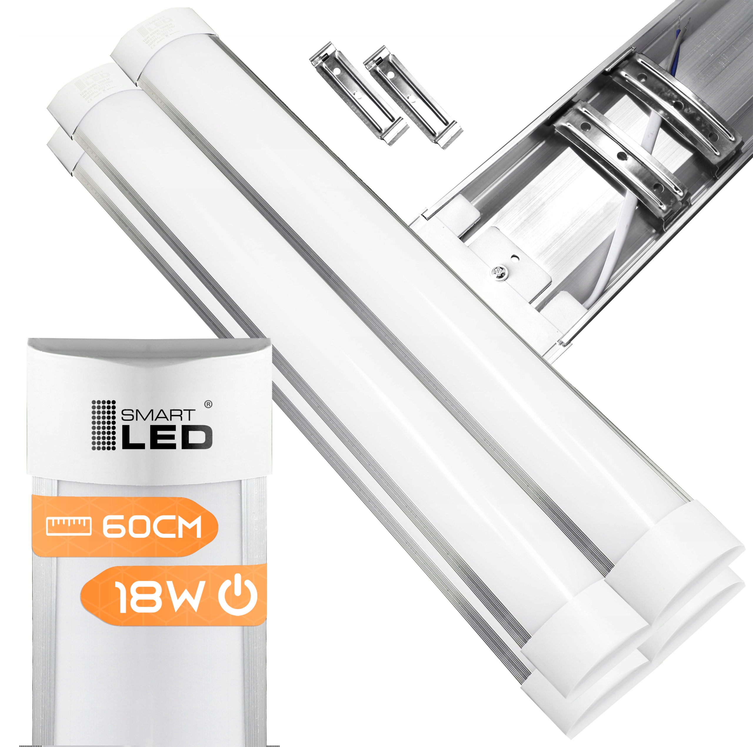 

Lampa Led panel 60cm do garażu warsztatu natynkowa