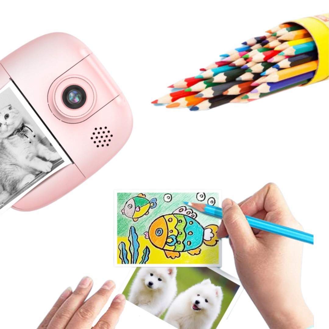 APARAT DLA DZIECI FOTOGRAFICZNY DO DRUKOWANIA KAMERA FOTOBUDKA KAMERA USB Płeć chłopcy dziewczynki