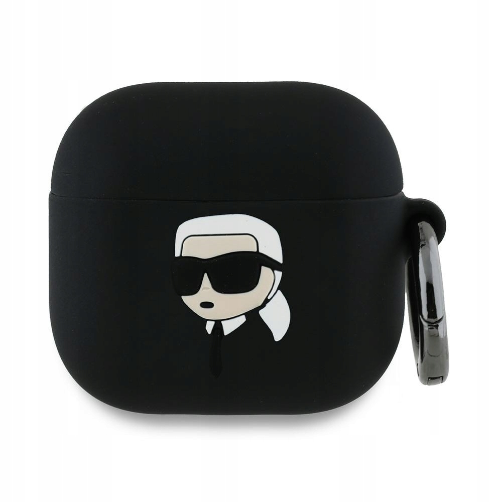 Pouzdro Karl Lagerfeld KLA4RUNIKK AirPods 4 cover černá/black Silicone