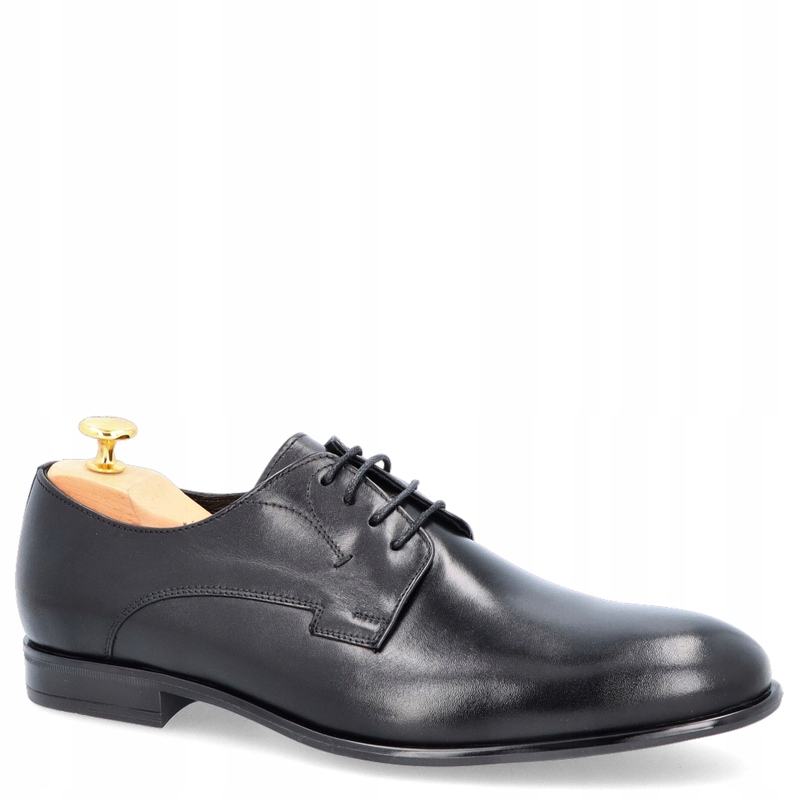 Pánské kožené polobotky Tapi A-6951 Černé 44