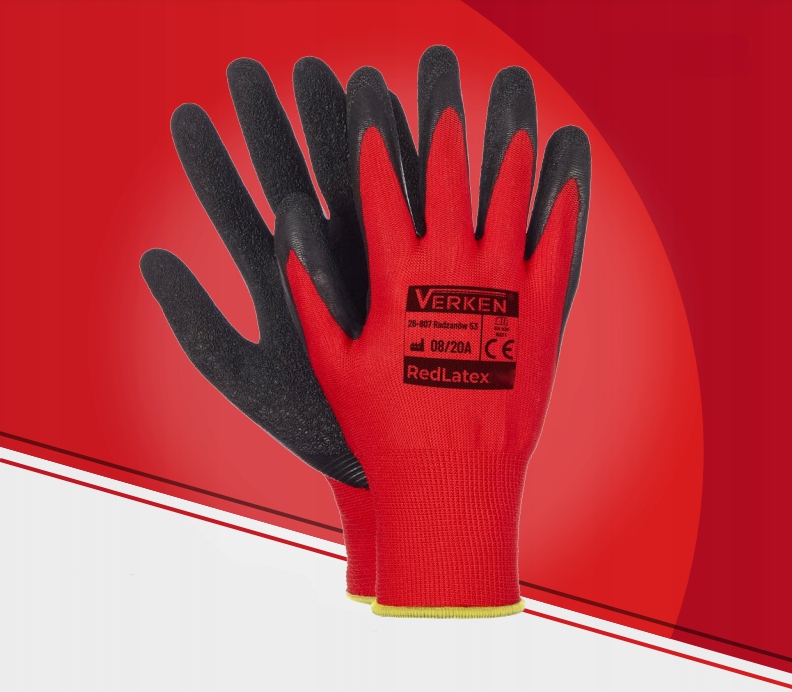 Rękawice Rękawiczki ROBOCZE LATEX Mocne OCHRONNE [rozmiar 10/XL] 1 para Marka Omega