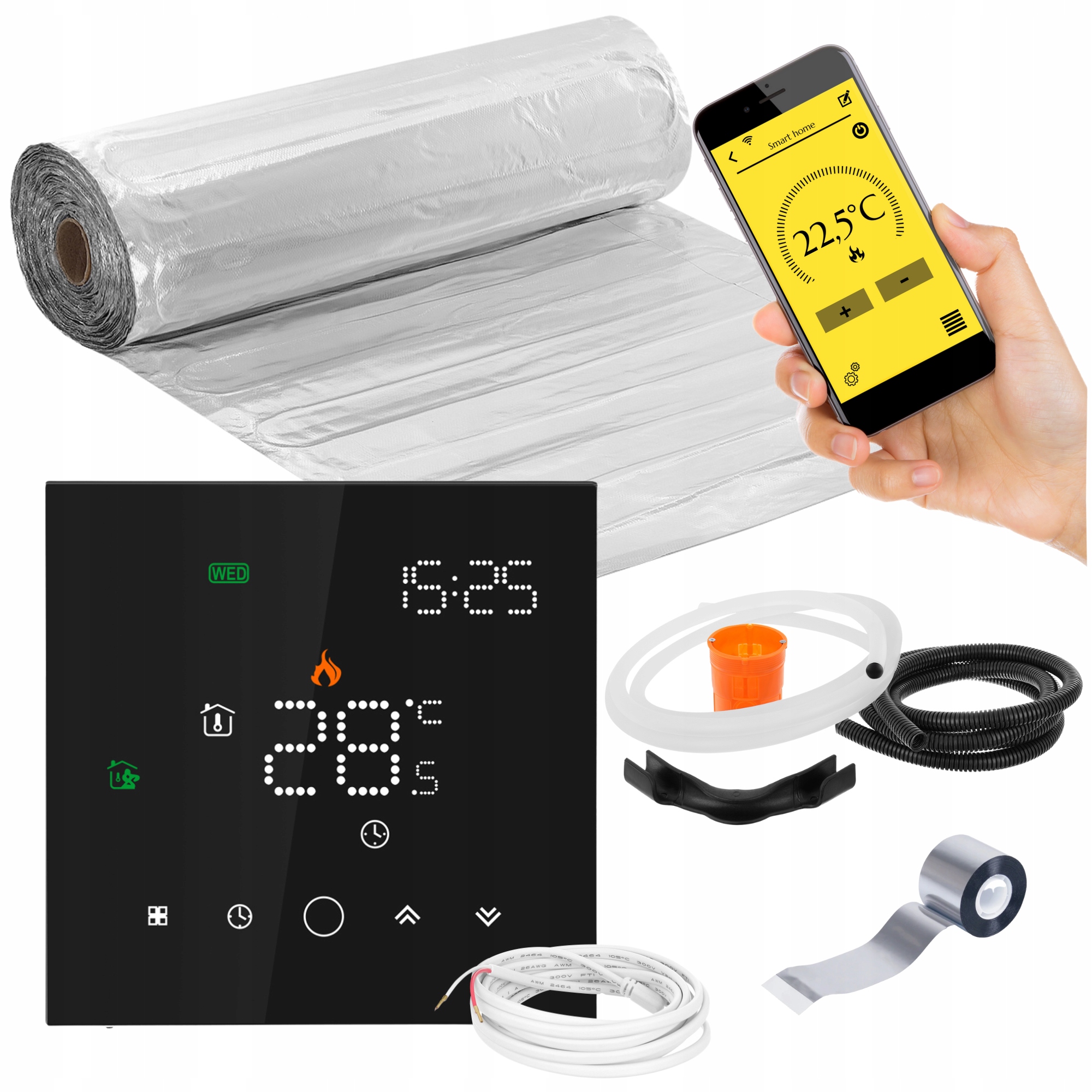 Sada Vykurovacích Podložiek Mission Air pod panely MAL-160W/m² 8m² WIFi