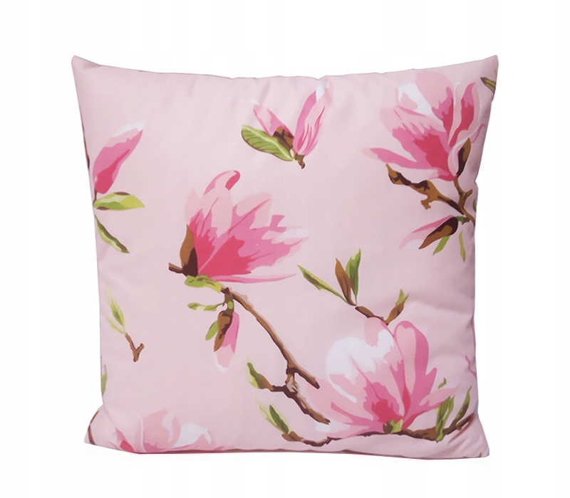 POSZEWKA bawełna 35x35 Magnolie na różowym
