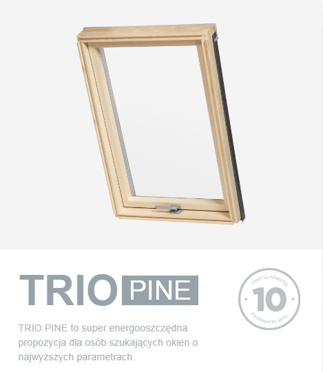 Okno dachowe trzyszybowe ROOFLITE TRIO 66x118 Marka RoofLite+