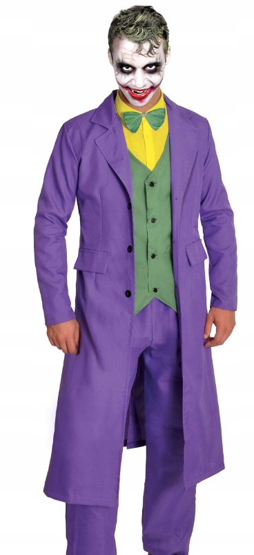 Pánský kostým Joker DC Comics Licencovaný Sako kostým Kalhoty Velikost L