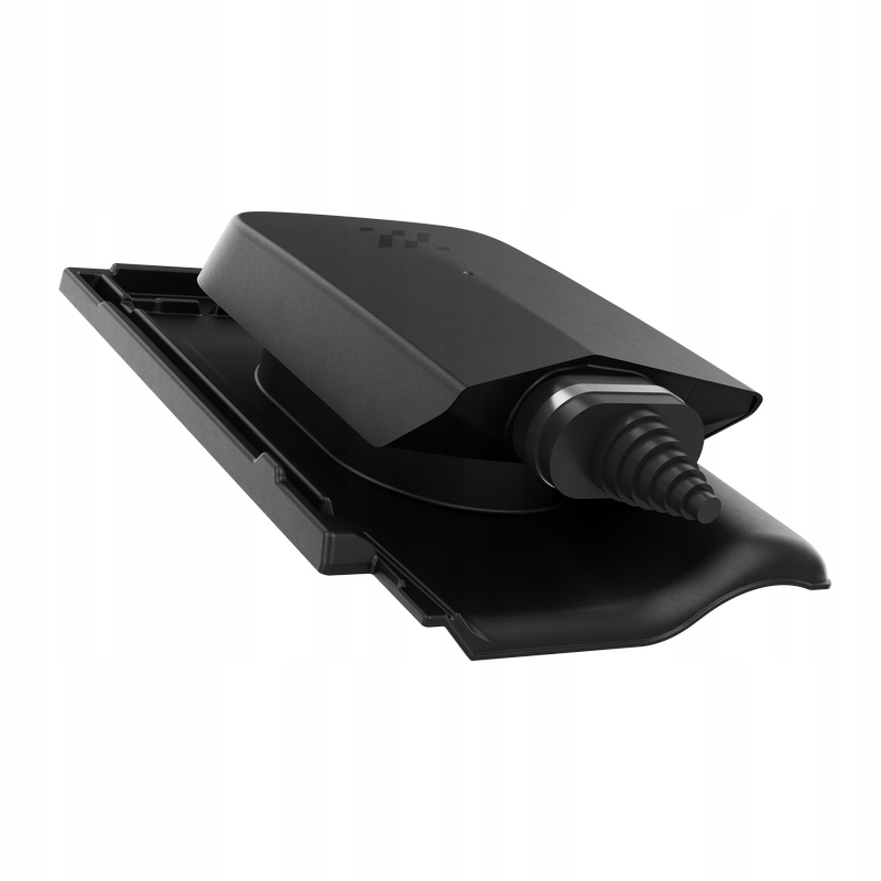 Solární střešní průchod solárních kabelů Braas Rubín 9V Černý