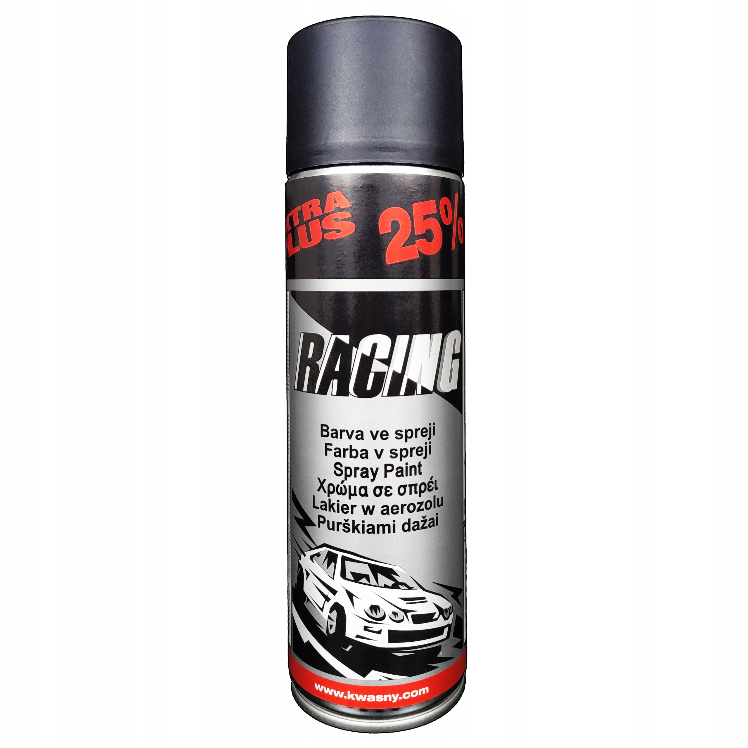 Podkład Akrylowy Spray Czarny Uniwersalny do Auta i Metalu Racing 500ml