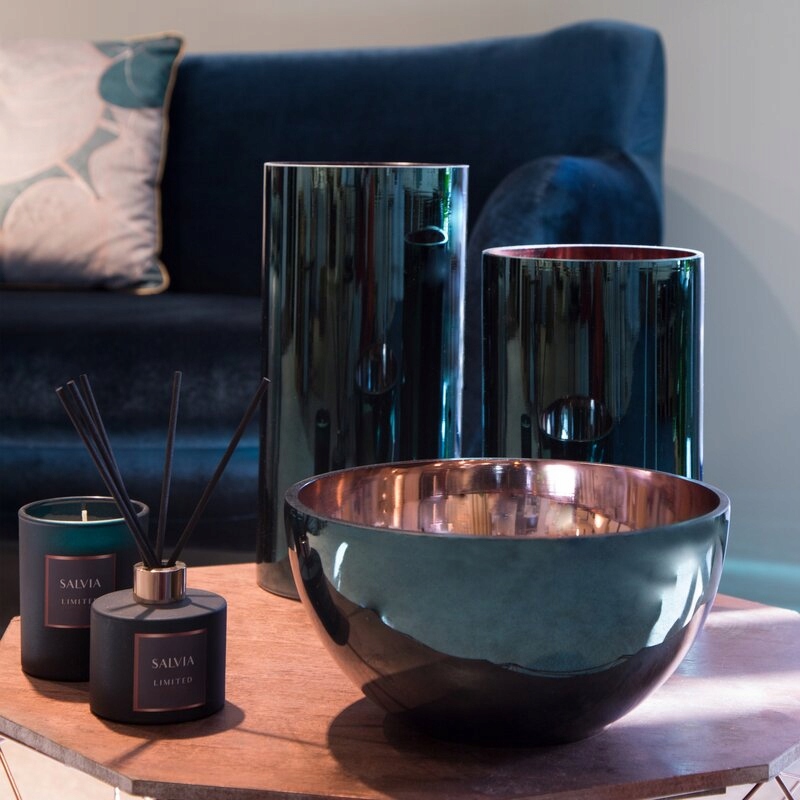 WAZON SZKLANY NA KWIATY MOCNY ŚWIECZNIK NA ŚWIECE POLSKI EUROFIRANY Wysokość produktu 30 cm