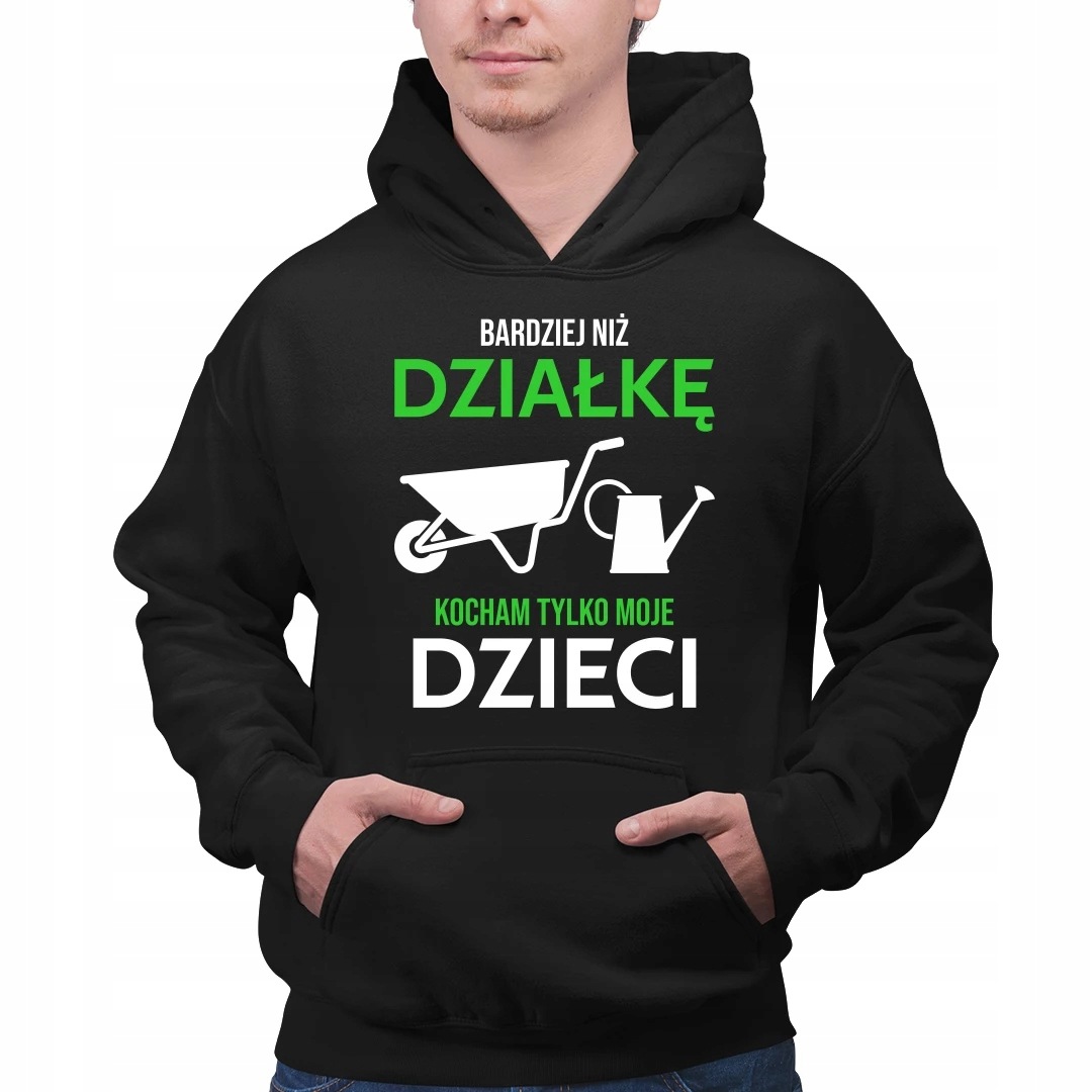 Více než pozemek miluji jen své děti – pánská mikina jako dárek L