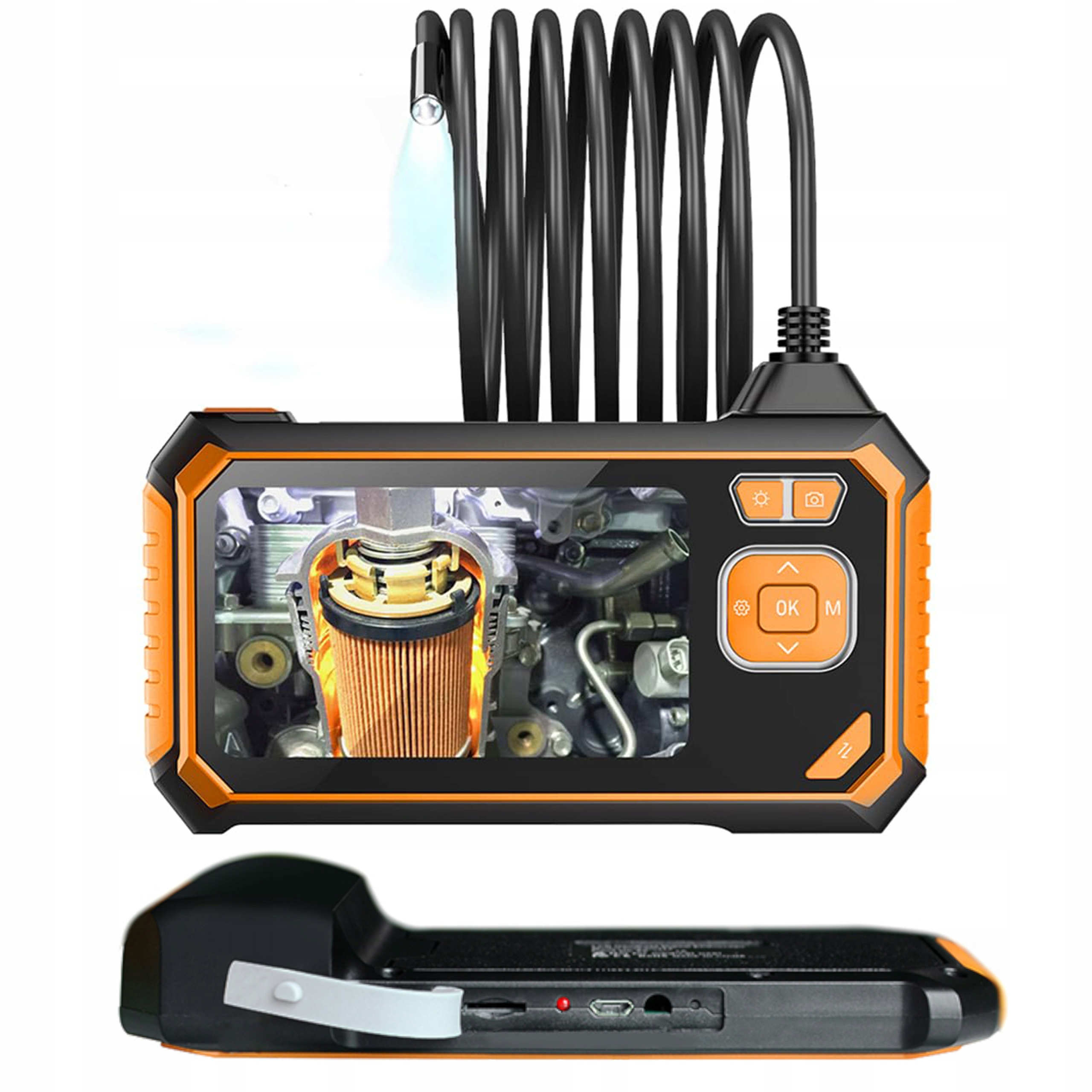 KAMERA INSPEKCYJNA ENDOSKOP DWIE KAMERY 10M Full HD LCD USB + KARTA 32 GB EAN (GTIN) 6977755400727