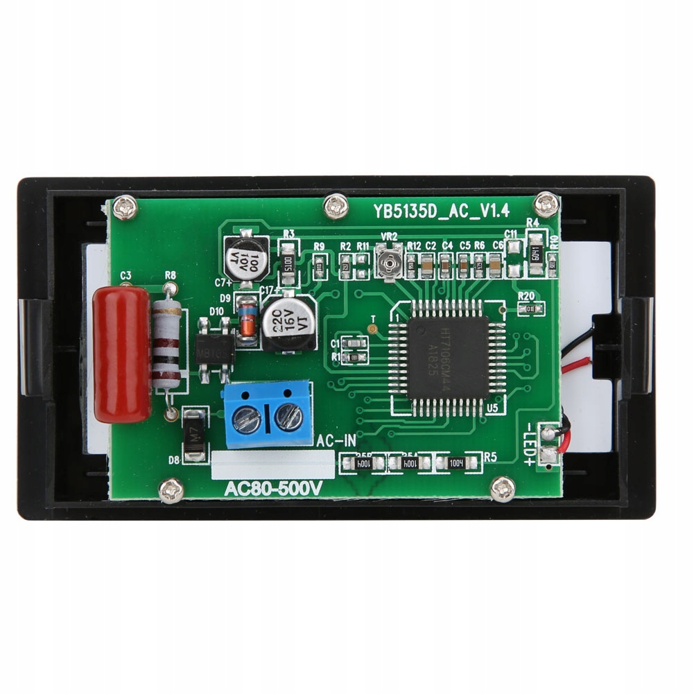 MIERNIK NAPIĘCIA WOLTOMIERZ CYFROWY LED 80-500V AC EAN (GTIN) 0641447536006