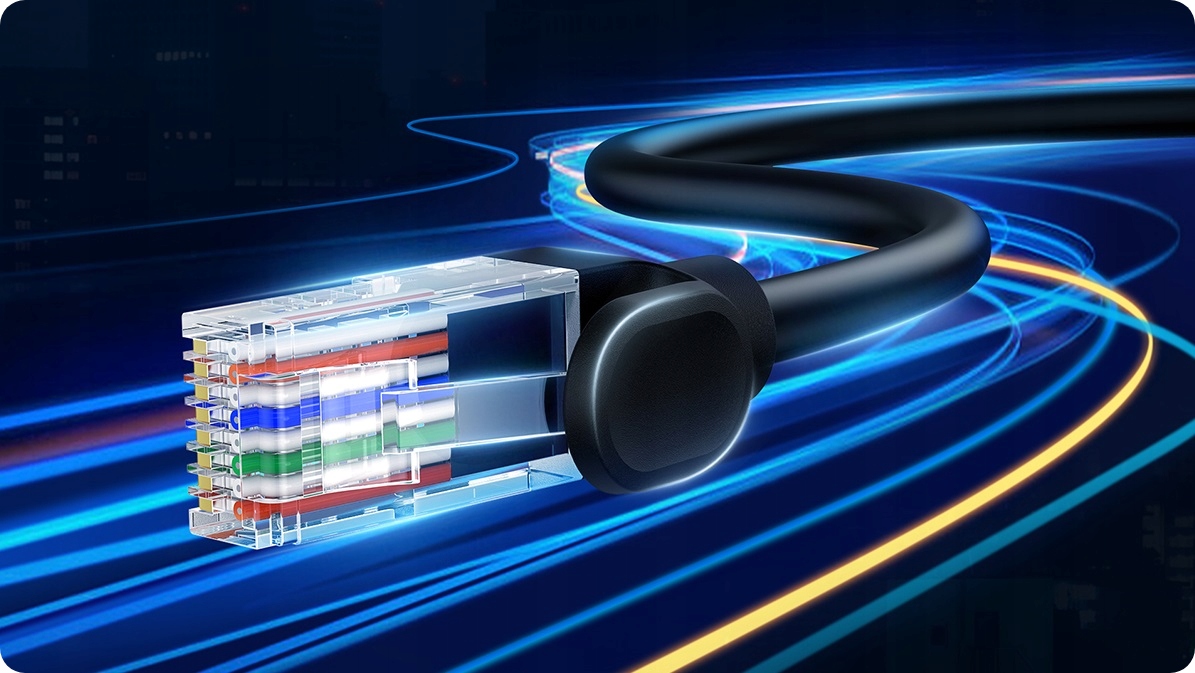 BASEUS KABEL SIECIOWY RJ45 LAN PRZEWÓD INTERNETOWY ETHERNET CAT5 1.5m Długość kabla 1.5 m