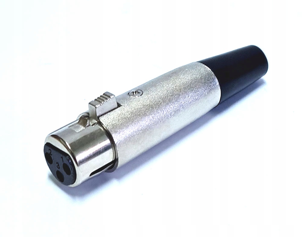 

Złącze Xlr 3 Pin Gniazdo z odgiętką gumową XLR031